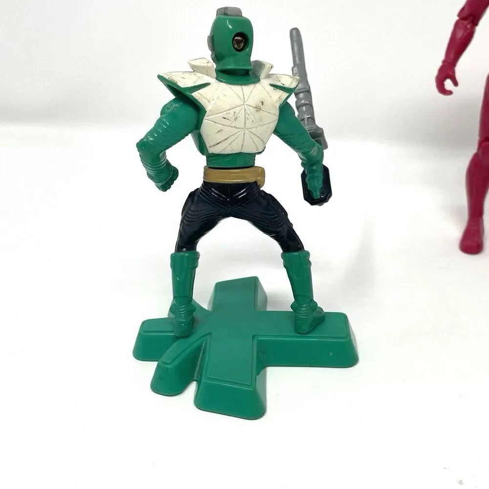 Lot of 4 Power Rangers Super Samurai McDonald's Toys - Includes‎ NIP Blue Ranger